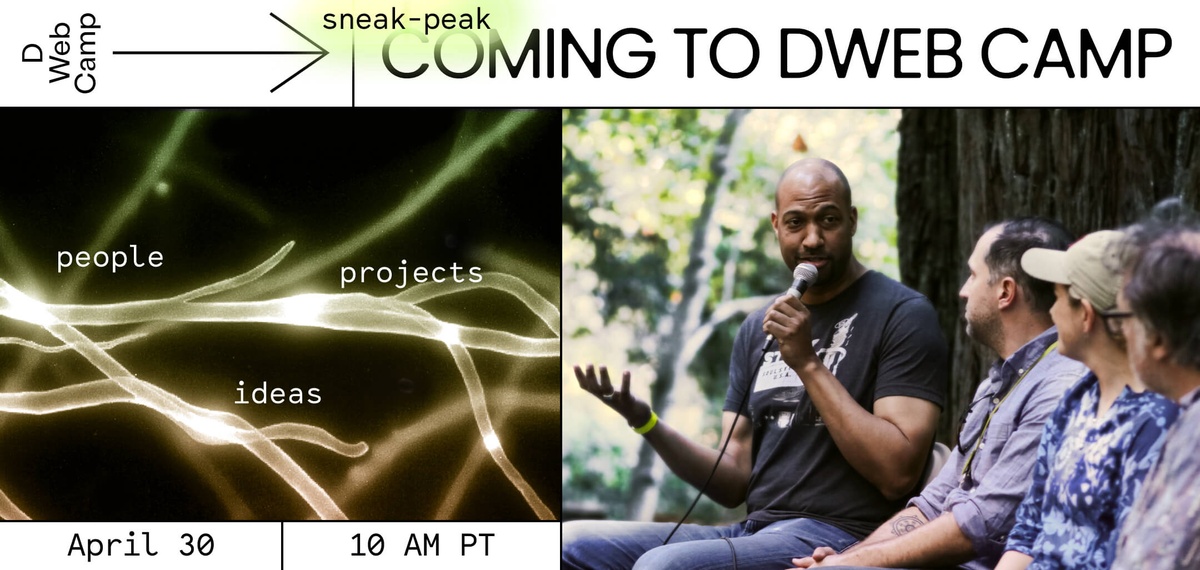 DWeb Virtual Meetup—Sneak Peek: Projects Coming to Camp (April 2026)