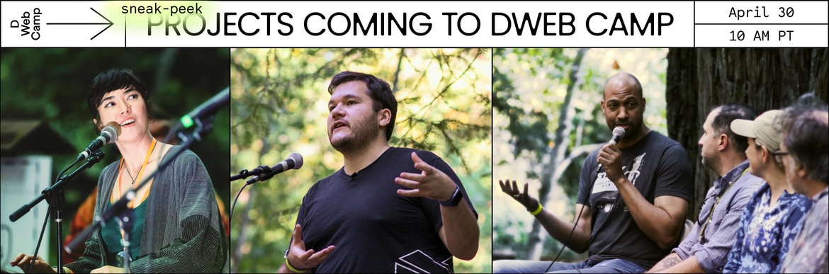 DWeb Virtual Meetup—Sneak Peek: Projects Coming to Camp (April 2026)